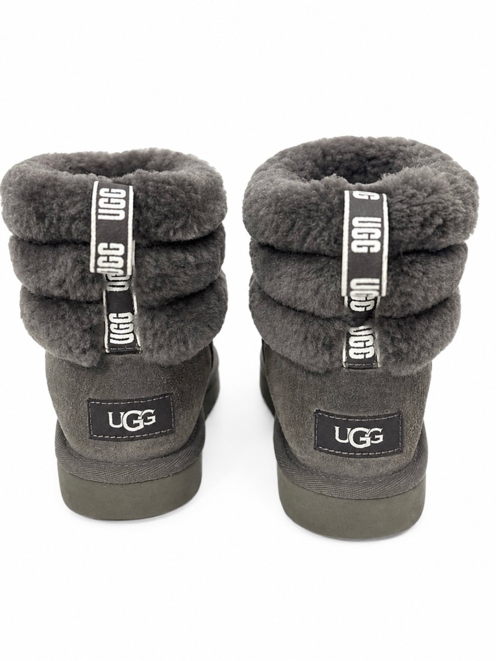 UGG Short Shearling Boots in Charcoal, great condition size 7 - Picture 1 of 9